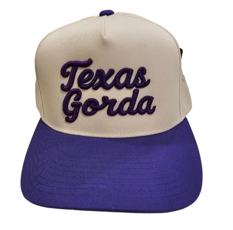 Texas Gorda Script 2-Tone High Frame Snapback Hat