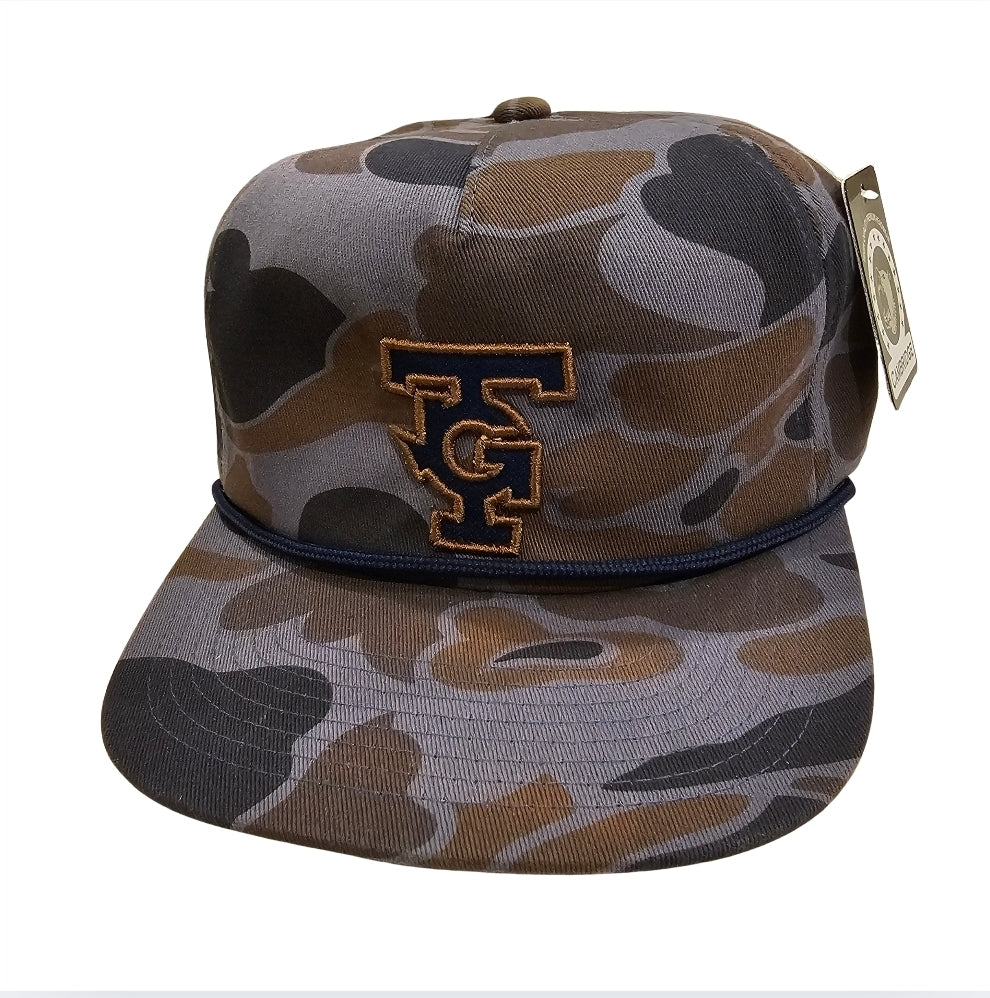 Blue Camo Unstructured hat