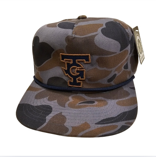Blue Camo Unstructured hat