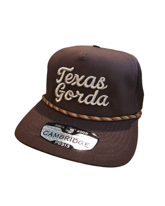 Texas Gorda Script hat- Rope