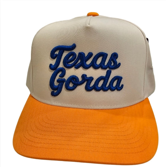 Texas Gorda Script 2-Tone High Frame Snapback Hat