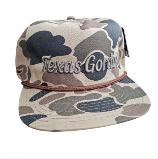 Brown Camo Unstructured hat