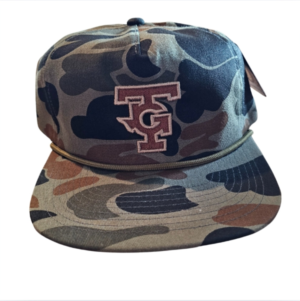 Olive Camo Unstructured hat