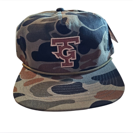 Olive Camo Unstructured hat