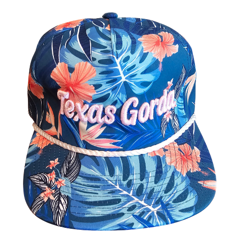 Signature Floral Unstructured Rope hat