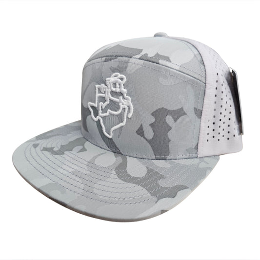Gorda Girl Perforated Performance Silver Camo Camper