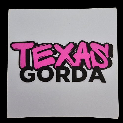 Name sticker (pink)