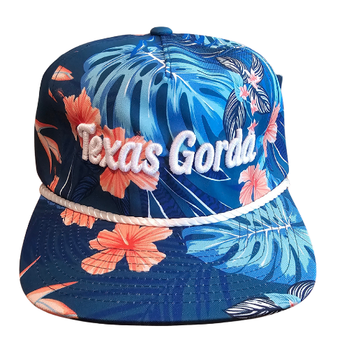 Signature Floral Unstructured Rope hat