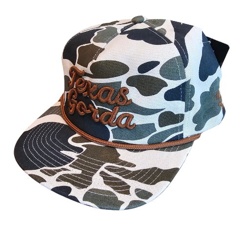 Texas Gorda Script Camo Unstructured hat